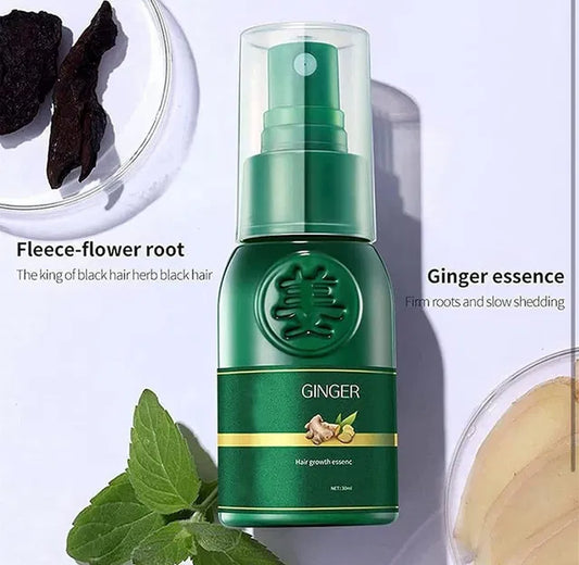 Ginger Hair Growth Essence Spray – Nourishing Hair Care Spray for Stronger & Healthier Looking Hair (Pack of 2)