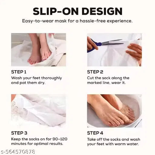 Silky & Exfoliating Foot Mask | Removes Dead Skin, Repairs Cracked Heels & Softens Feet