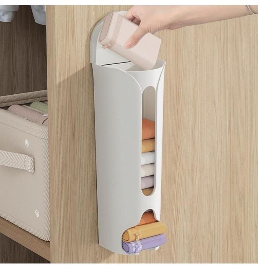 Wall Mounted Foldable Clothes Storage Organizer – Space Saving Wardrobe & Closet Storage Rack