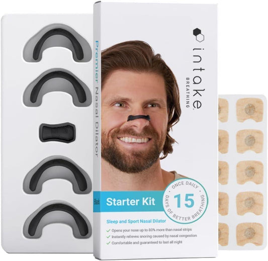 Intake Nasal Dilator Starter Kit – Reusable Magnetic Nose Breathing Aid for Better Airflow & Comfortable Sleep