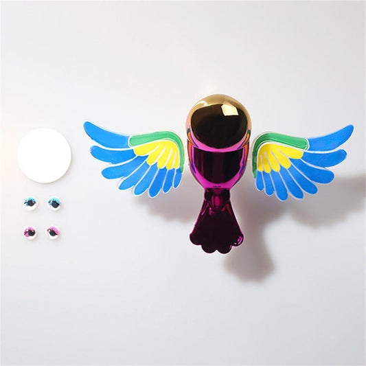 Creative Flapping Bird Car Side Mirror Decoration – Cute Wind-Powered Car Ornament