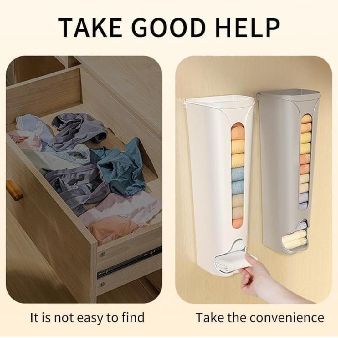 Wall Mounted Foldable Clothes Storage Organizer – Space Saving Wardrobe & Closet Storage Rack