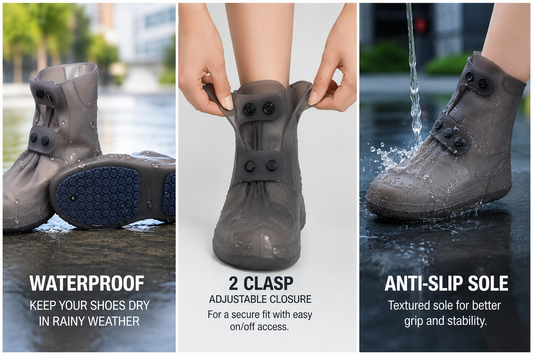 Premium Waterproof Rain Shoe Covers | Reusable Anti-Slip Shoe Protectors for Men & Women