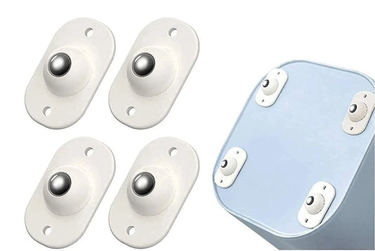 360° Self-Adhesive Mini Swivel Caster Wheels – Stick-On Universal Furniture Rollers (4 Pcs Set)