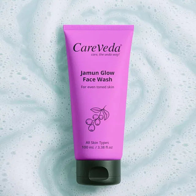 CareVeda Jamun Glow Face Wash with Vitamin E – Oil Control & Radiant Skin Cleanser (100ml)