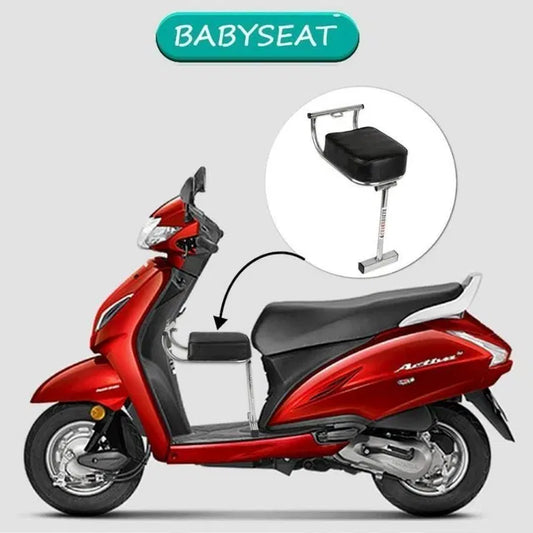 Universal Baby Safety Seat for Scooter – Front Mounted Child Seat with Cushioned Pad