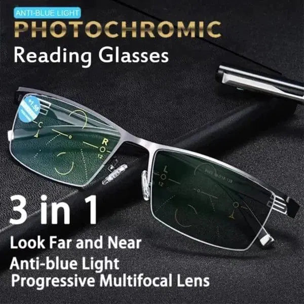 Premium Rimless Blue Light Blocking Reading Glasses – Anti-Glare Computer Eyewear for Men & Women