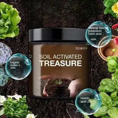 Soil Activated Treasure™ Organic Plant Growth Booster & Soil Conditioner with Humic & Fulvic Minerals (Pack of 2)