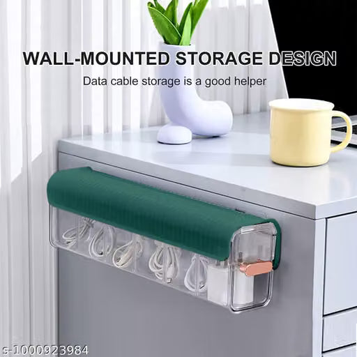 Wall Mounted Cable Organizer Box | Dustproof Wire Storage Holder